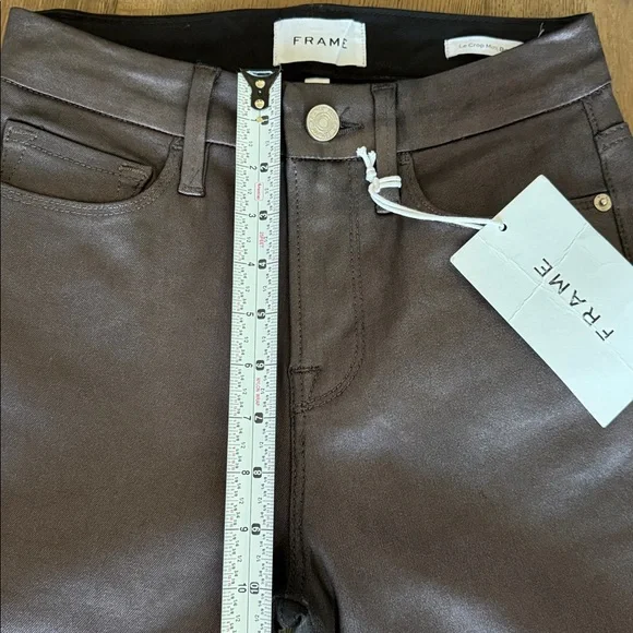 🍁Frame Denim Shimmering Brown Pants - Picture 4 of 9